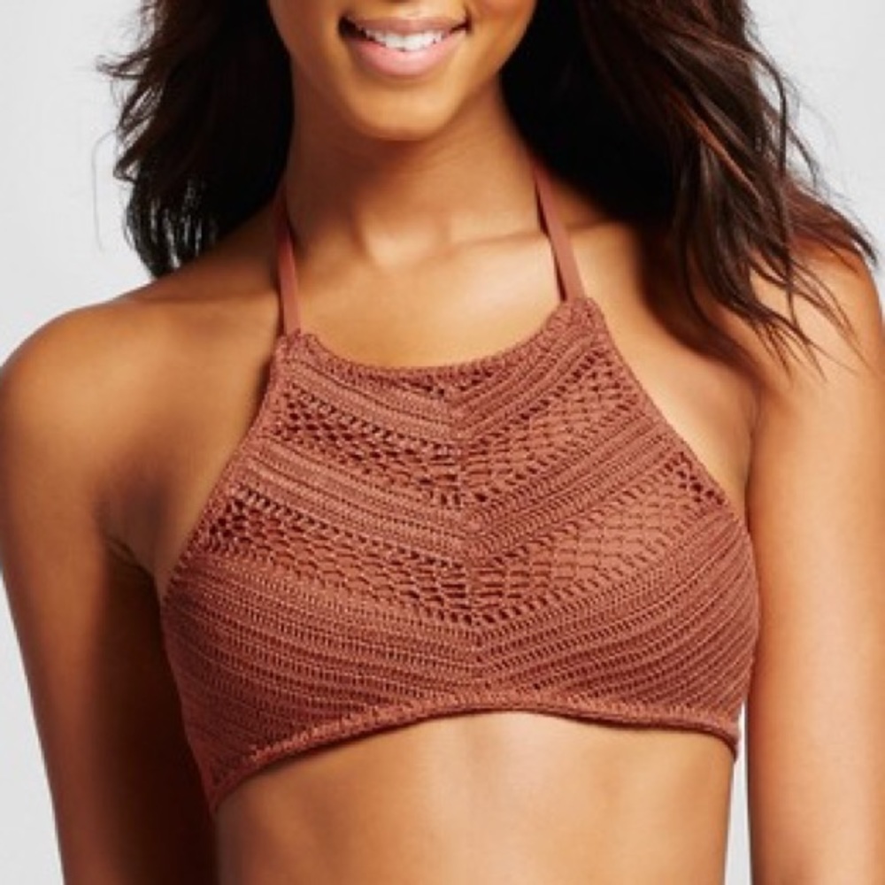Crochet Halter Bikini Top